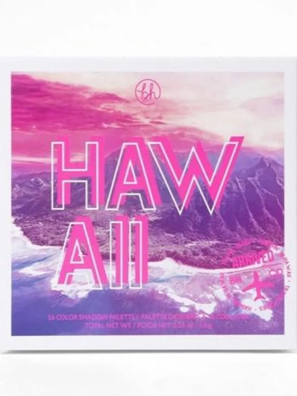 BH Cosmetics Hangin In Hawaii Vibrant 16-Color Eyeshadow Palette Shimmer & Matte